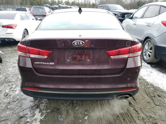 5XXGT4L35HG167063 - 2017 KIA OPTIMA LX BURGUNDY photo 6