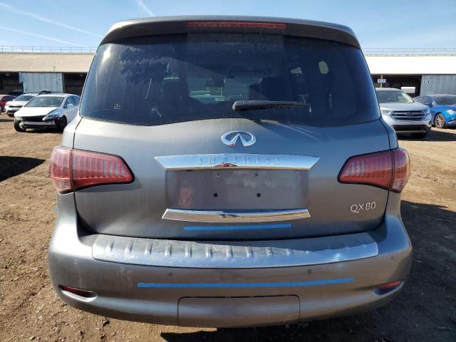 JN8AZ2NF1F9574148 - 2015 INFINITI QX80 GRAY photo 6