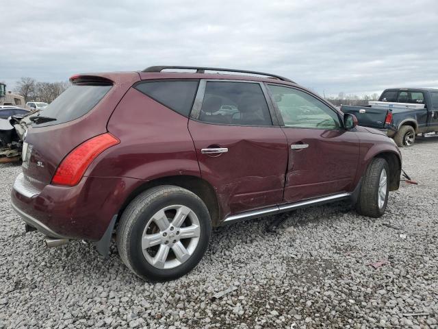 JN8AZ08T37W530595 - 2007 NISSAN MURANO SL MAROON photo 3