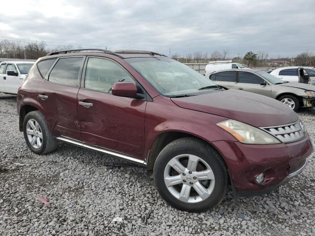 JN8AZ08T37W530595 - 2007 NISSAN MURANO SL MAROON photo 4