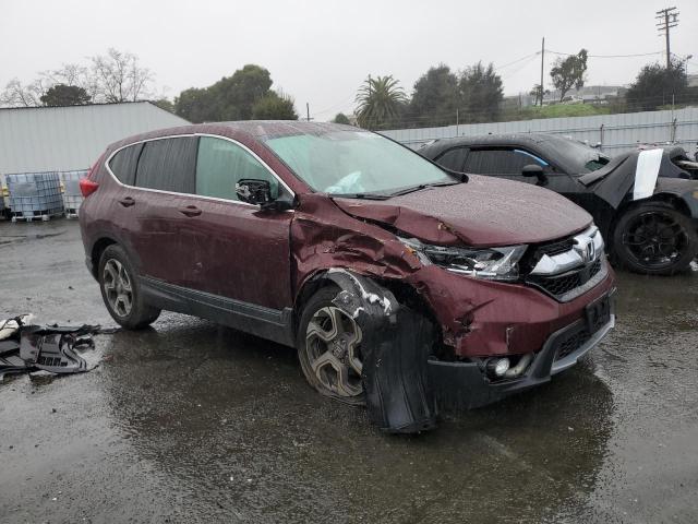 7FARW1H57KE012814 - 2019 HONDA CR-V EX BURGUNDY photo 4