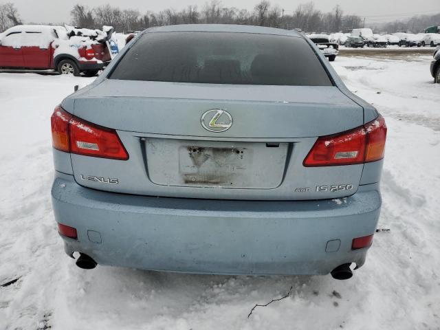 JTHCK262765005752 - 2006 LEXUS IS 250 BLUE photo 6