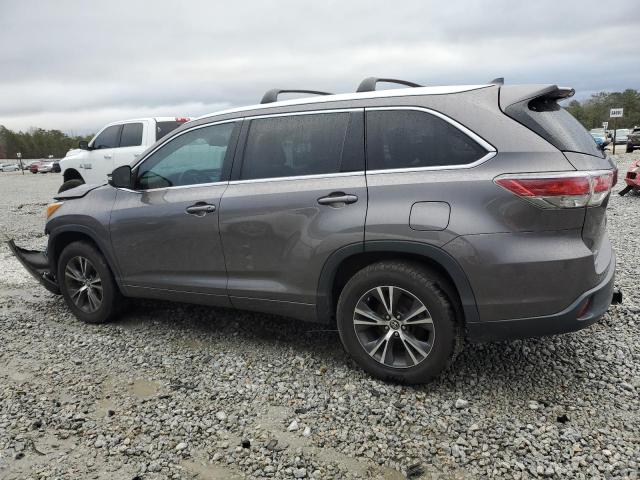 5TDKKRFH9GS156176 - 2016 TOYOTA HIGHLANDER XLE Grafit foto 2