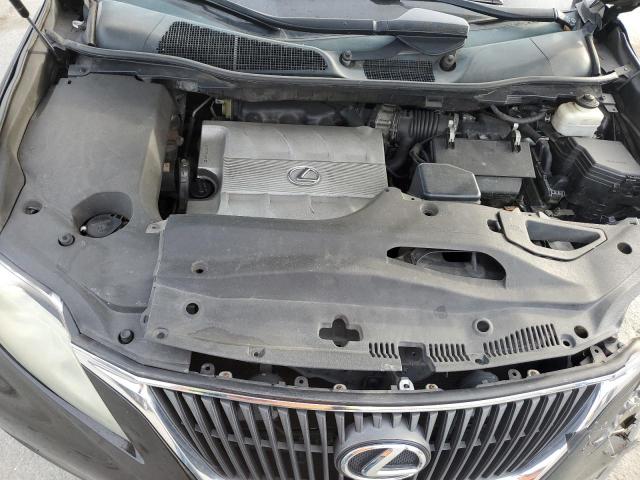 2T2ZK1BA5CC086053 - 2012 LEXUS RX 350 BLACK photo 12