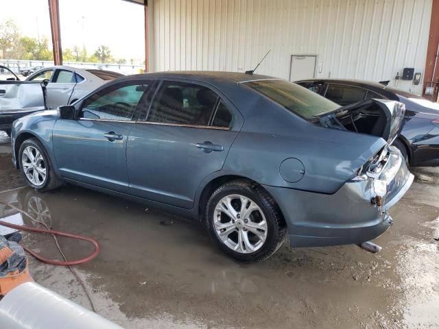 3FAHP0HG4CR311389 - 2012 FORD FUSION SE BLUE photo 2