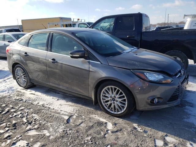 1FADP3J21EL404354 - 2014 FORD FOCUS TITANIUM GRAY photo 4