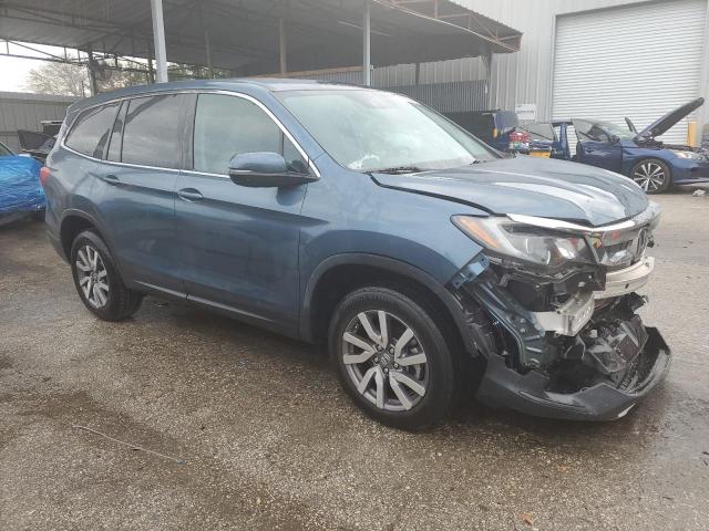 5FNYF5H31LB019594 - 2020 HONDA PILOT EX BLUE photo 4