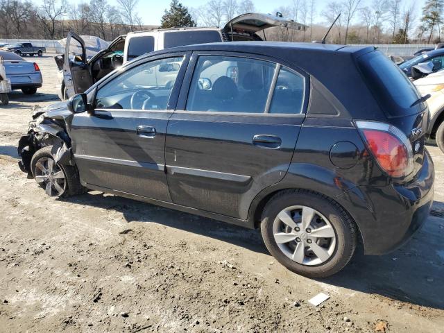 KNADH5A32A6668605 - 2010 KIA RIO LX BLACK photo 2