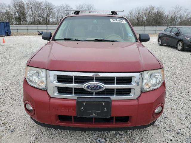 1FMCU03G59KB95214 - 2009 FORD ESCAPE XLT RED photo 5