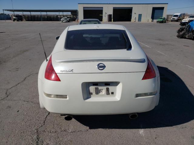 JN1BZ34D58M701637 - 2008 NISSAN 350Z COUPE WHITE photo 6