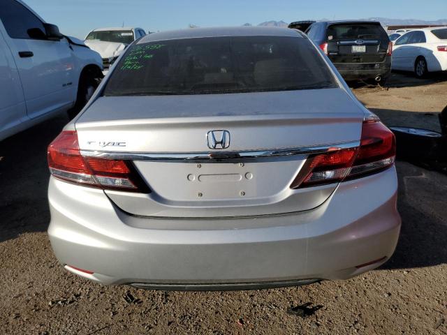 19XFB2E53DE034600 - 2013 HONDA CIVIC LX SILVER photo 6