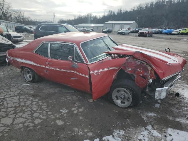 1X27F2W253704 - 1972 CHEVROLET NOVA RED photo 4