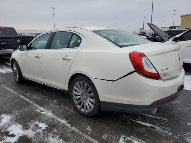 1LNHL9DKXDG617120 - 2013 LINCOLN MKS WHITE photo 2