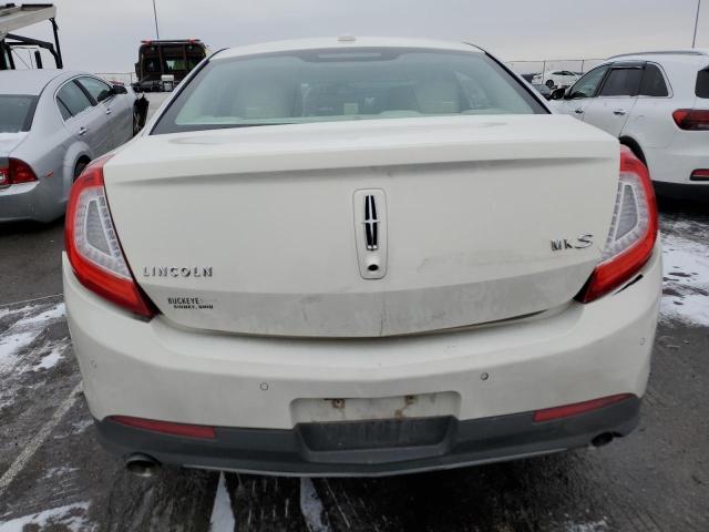 1LNHL9DKXDG617120 - 2013 LINCOLN MKS WHITE photo 6