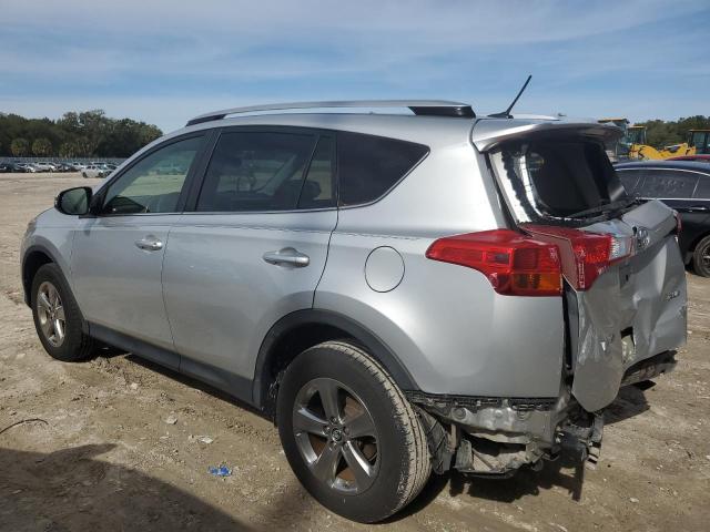 JTMWFREV7FD068847 - 2015 TOYOTA RAV4 XLE SILVER photo 2