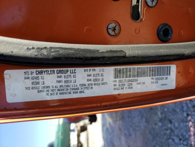 2B3CJ7DJ6BH526560 - 2011 DODGE CHALLENGER SRT-8 橙色 照片 13