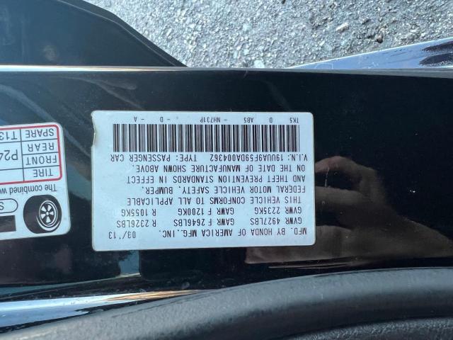 19UUA9F59DA004362 - 2013 ACURA TL TECH BLACK photo 10