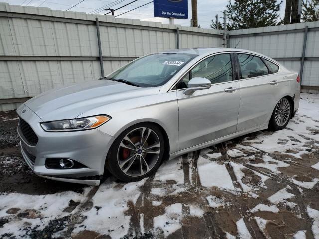 3FA6P0K98ER292902 - 2014 FORD FUSION TITANIUM SILVER photo 1