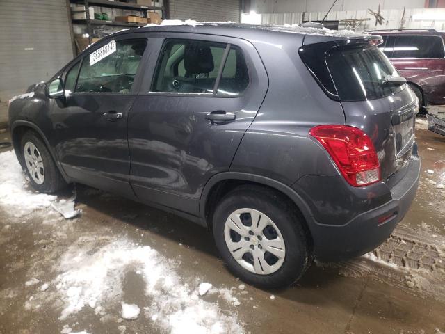 3GNCJKSB2GL247612 - 2016 CHEVROLET TRAX LS GRAY photo 2