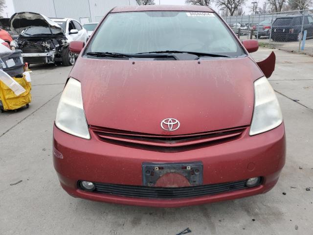 JTDKB20U953012283 - 2005 TOYOTA PRIUS BURGUNDY photo 5