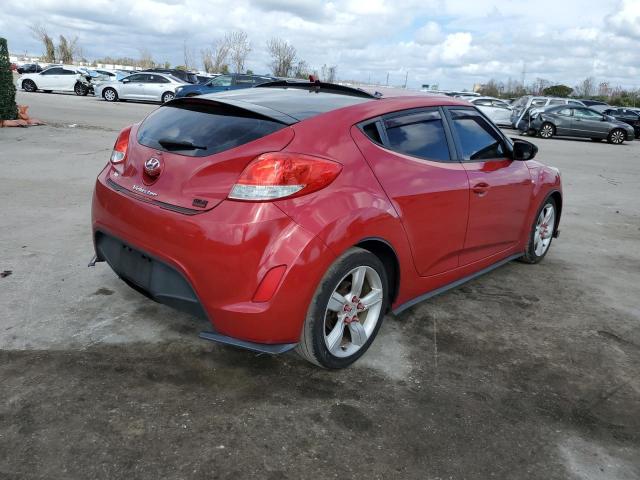 KMHTC6AD0EU204902 - 2014 HYUNDAI VELOSTER RED photo 3