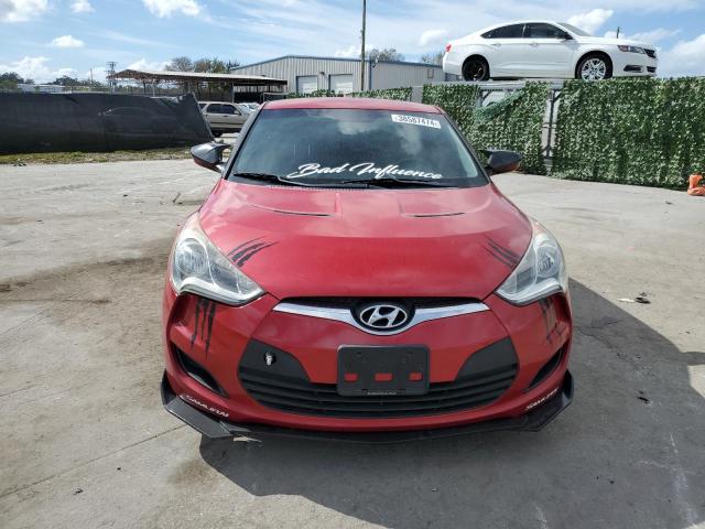 KMHTC6AD0EU204902 - 2014 HYUNDAI VELOSTER RED photo 5