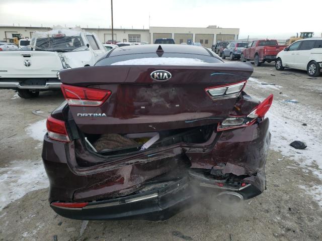 5XXGT4L35HG139764 - 2017 KIA OPTIMA LX BURGUNDY photo 6