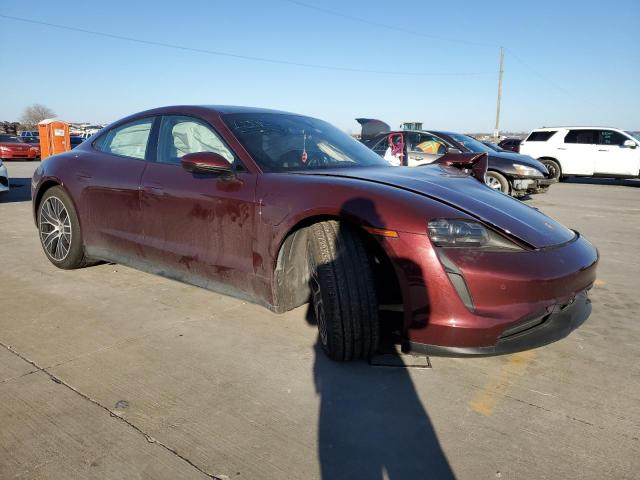 WP0AB2Y12MSA44909 - 2021 PORSCHE TAYCAN 4S MAROON photo 4