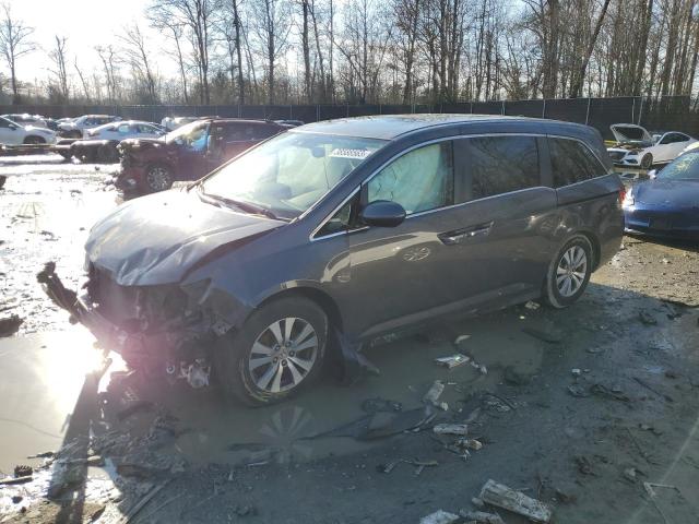 5FNRL5H60EB028877 - 2014 HONDA ODYSSEY EXL GRAY photo 1