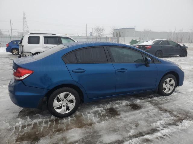 2HGFB2F40EH003592 - 2014 HONDA CIVIC LX BLUE photo 3