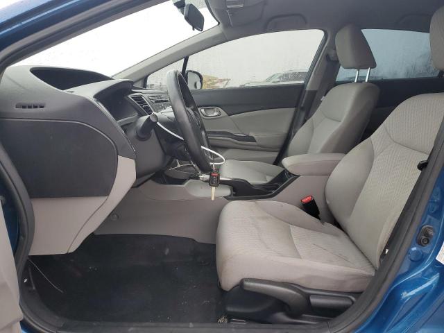 2HGFB2F40EH003592 - 2014 HONDA CIVIC LX BLUE photo 7