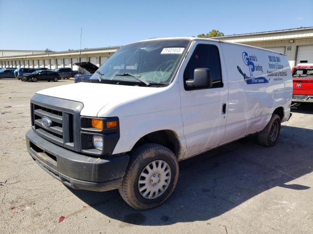 1FTNE14W28DA31203 - 2008 FORD ECONOLINE E150 VAN WHITE photo 1