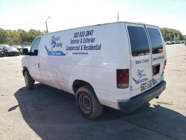 1FTNE14W28DA31203 - 2008 FORD ECONOLINE E150 VAN WHITE photo 2