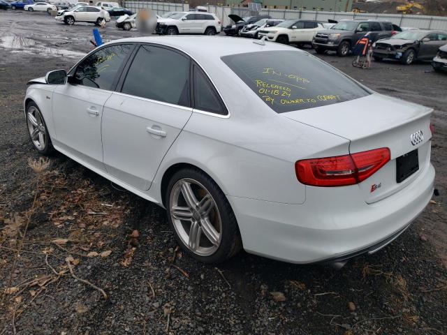 WAUBGAFLXDA201848 - 2013 AUDI S4 PREMIUM PLUS WHITE photo 2