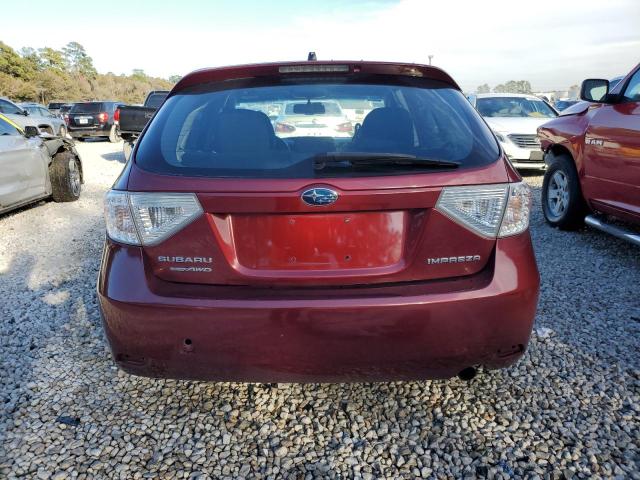 JF1GH6B63BH812186 - 2011 SUBARU IMPREZA 2.5I PREMIUM BURGUNDY photo 6