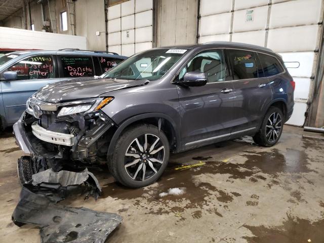 5FNYF6H06KB028852 - 2019 HONDA PILOT ELITE GRAY photo 1