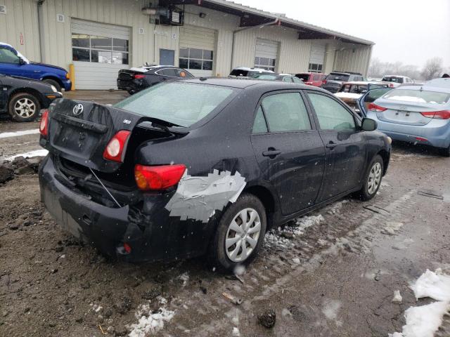2T1BU40E59C187240 - 2009 TOYOTA COROLLA BASE BLACK photo 3