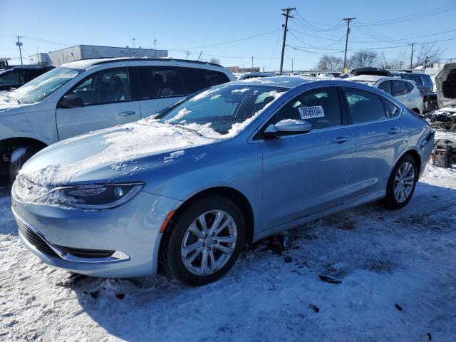 1C3CCCAB0FN735552 - 2015 CHRYSLER 200 LIMITED BLUE photo 1