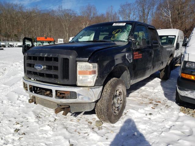 1FTWW31558ED78947 - 2008 FORD F350 SRW SUPER DUTY BLACK photo 1