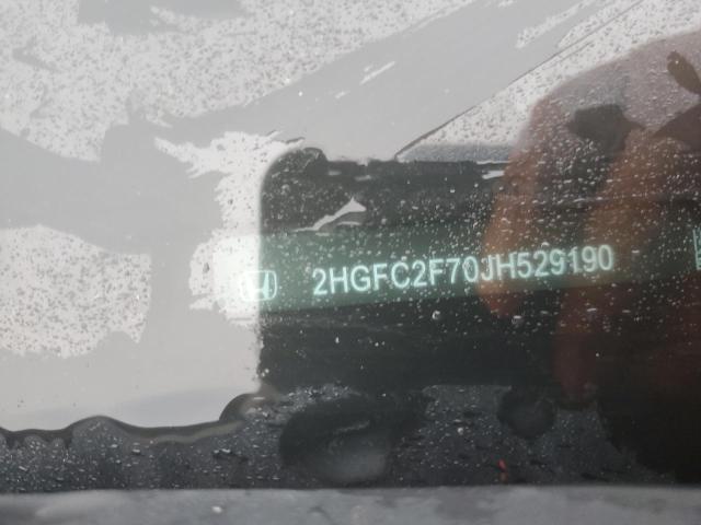 2HGFC2F70JH529190 - 2018 HONDA CIVIC EX WHITE photo 12