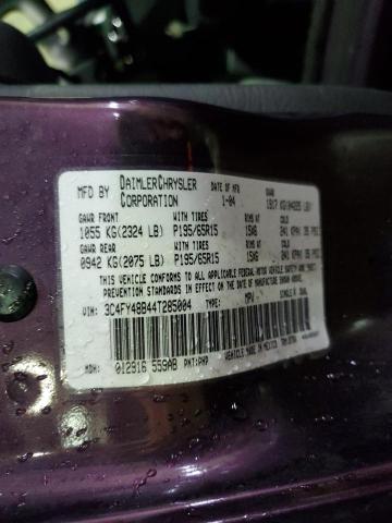 3C4FY48B44T285004 - 2004 CHRYSLER PT CRUISER PURPLE photo 13