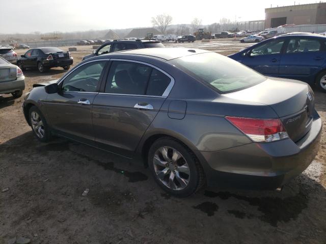 1HGCP36879A025526 - 2009 HONDA ACCORD EXL GRAY photo 2