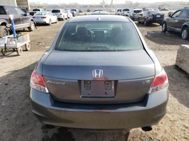 1HGCP36879A025526 - 2009 HONDA ACCORD EXL GRAY photo 6