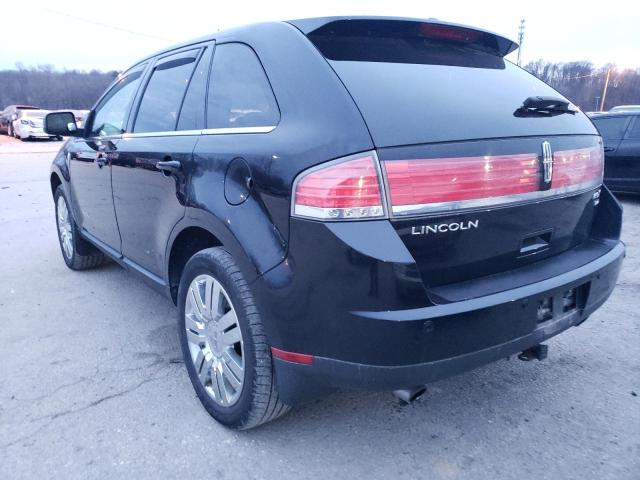 2LMDU88C68BJ19216 - 2008 LINCOLN MKX BLACK photo 2