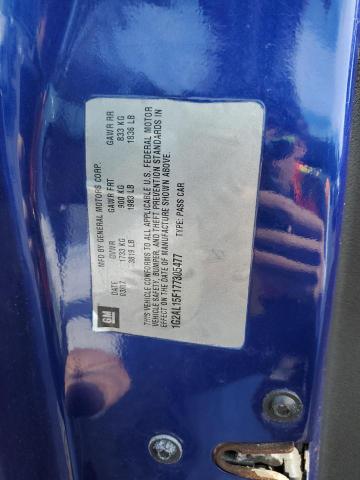 1G2AL15F177305477 - 2007 PONTIAC G5 BLUE photo 12