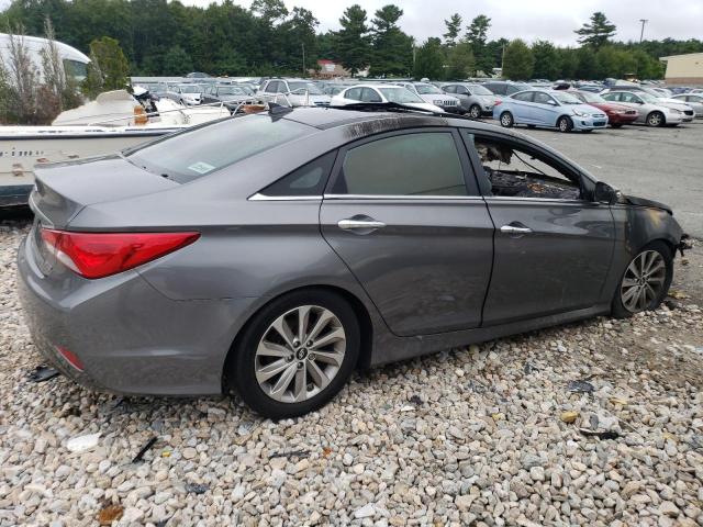 5NPEC4ACXEH929359 - 2014 HYUNDAI SONATA SE GRAY photo 3