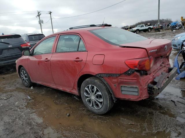 1NXBU4EE6AZ278139 - 2010 TOYOTA COROLLA BASE RED photo 2