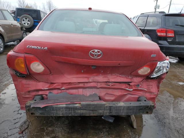 1NXBU4EE6AZ278139 - 2010 TOYOTA COROLLA BASE RED photo 6