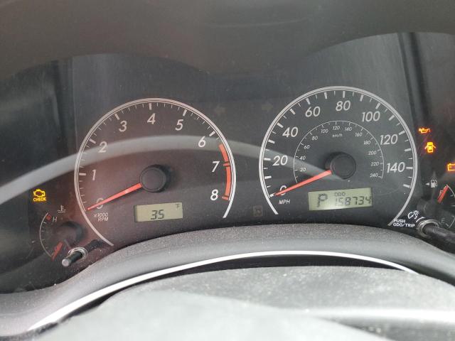 1NXBU4EE6AZ278139 - 2010 TOYOTA COROLLA BASE RED photo 9