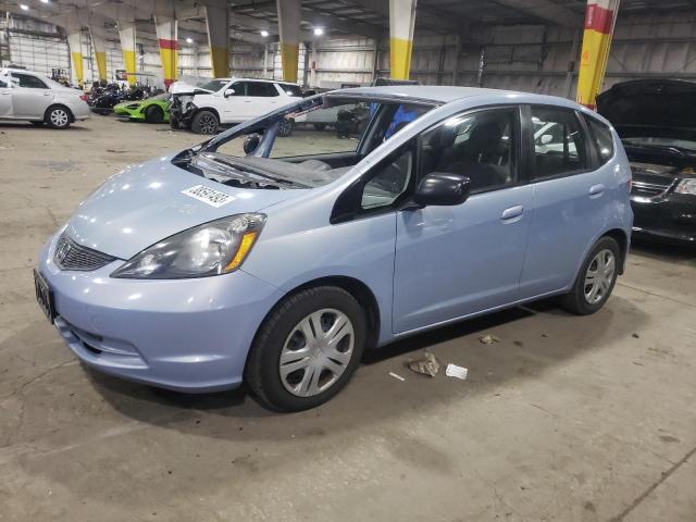 JHMGE8H25AC036933 - 2010 HONDA FIT BLUE photo 1